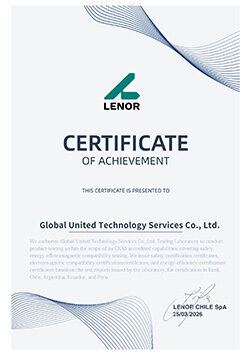 КИТАЙ Global United Technology Services Co.,Ltd. Сертификаты